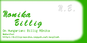 monika billig business card